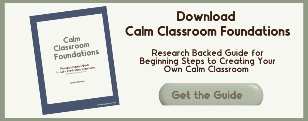 download calm classroom foundations research backed guide for creating calm predictable classrooms for teachers